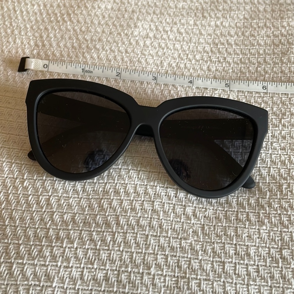 Matte Black Oversized Le Specs Sunglasses